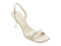 Sandale elegante ALDO albe, FARLIE 121, din piele ecologica - 1