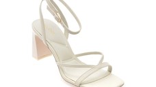 Sandale elegante ALDO albe, STELLARE 121, din piele naturala