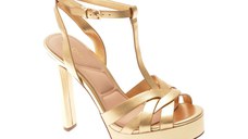 Sandale elegante ALDO aurii, BORNEOLAAN 715, din piele ecologica