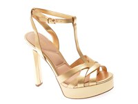 Sandale elegante ALDO aurii, BORNEOLAAN 715, din piele ecologica - 1