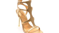 Sandale elegante ALDO aurii, QUINTINA 711, din piele ecologica