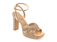 Sandale elegante ALDO aurii, SHIMMA 711, din piele ecologica - 1