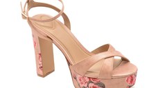 Sandale elegante ALDO bej, ROSINE 287, din material textil