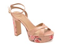 Sandale elegante ALDO bej, ROSINE 287, din material textil - 1