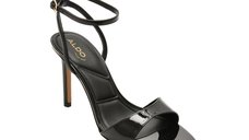 Sandale elegante ALDO negre, LEANDRA 001, din piele ecologica lacuita
