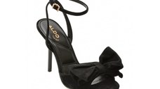 Sandale elegante ALDO negre, TINSLETTA 009, din piele intoarsa