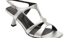 Sandale elegante EPICA argintii, 3269, din piele naturala