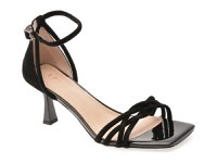 Sandale elegante EPICA negre, 5KL740, din piele intoarsa - 1