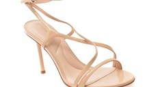 Sandale elegante EPICA nude, E364075, din piele naturala lacuita