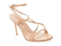 Sandale elegante EPICA nude, E364075, din piele naturala lacuita - 1