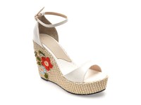 Sandale elegante GRYXX albe, 20927, din piele ecologica - 1