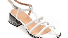Sandale EPICA albe, 291298, din piele naturala