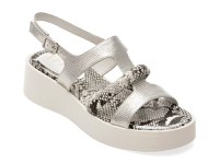 Sandale EPICA argintii, 174S137, din piele naturala - 1