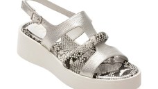 Sandale EPICA argintii, 174S137, din piele naturala