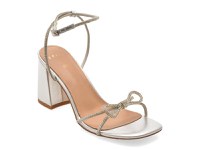 Sandale EPICA argintii, 9145, din material textil - 1