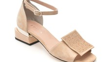 Sandale EPICA bej, 441948, din piele intoarsa