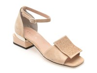 Sandale EPICA bej, 441948, din piele intoarsa - 1