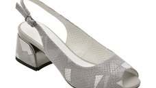 Sandale EPICA gri, JI60052, din piele intoarsa