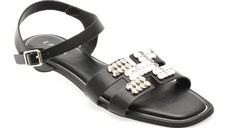 Sandale EPICA negre, 82954, din piele ecologica