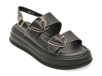 Sandale EPICA negre, L202, din piele naturala - 1