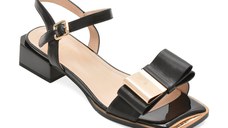 Sandale EPICA negre, XH2411, din piele naturala