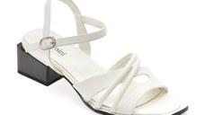 Sandale FLAVIA PASSINI albe, V1578, din piele naturala