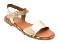Sandale FLAVIA PASSINI aurii, 2921006, din piele naturala - 1