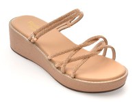 Sandale FLAVIA PASSINI aurii, 88266, din piele ecologica - 1