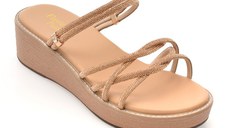 Sandale FLAVIA PASSINI aurii, 88266, din piele ecologica