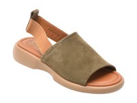 Sandale FLAVIA PASSINI kaki, 1325, din piele intoarsa - 1