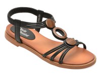 Sandale FLAVIA PASSINI negre, 902, din piele ecologica - 1