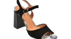 Sandale FLAVIA PASSINI negre, A44, din piele intoarsa