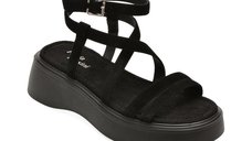 Sandale FLAVIA PASSINI negre, model A31, din piele intoarsa premium