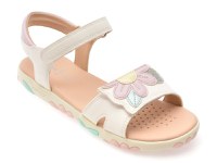 Sandale GEOX albe, J558ZB, din piele ecologica - 1