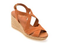 Sandale GEOX maro, D35GVC, din piele intoarsa - 1