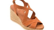 Sandale GEOX maro, D35GVC, din piele intoarsa