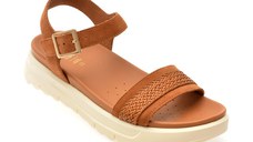 Sandale GEOX maro, D55SZC, din piele intoarsa