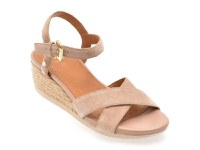 Sandale GEOX nude, D55HHB, din piele intoarsa - 1