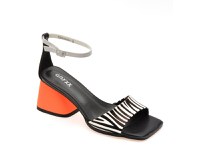 Sandale GRYXX alb-negru, 2909, din piele naturala - 1