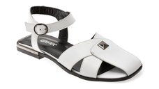 Sandale GRYXX albe, 6400015, din piele naturala