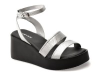 Sandale GRYXX argintii, 366003, din piele naturala - 1