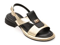 Sandale GRYXX aurii, 1181121, din piele naturala - 1