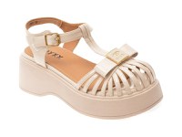 Sandale GRYXX bej, 2583, din piele ecologica - 1