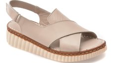 Sandale GRYXX gri, CS3205, din piele naturala