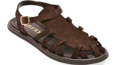 Sandale GRYXX maro, M875, din piele intoarsa