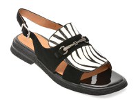 Sandale GRYXX negre, 22L914, din piele intoarsa - 1