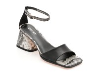 Sandale GRYXX negre, 2909, din piele naturala - 1