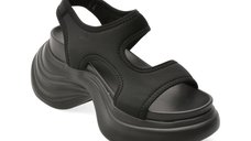 Sandale GRYXX negre, 6007, din material textil