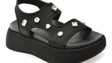 Sandale GRYXX negre, A55, din material textil