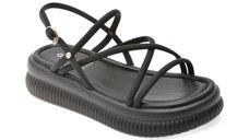 Sandale GRYXX negre, F511, din piele ecologica